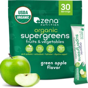 Zena Nutrition Organic Supergreens Greens Powder